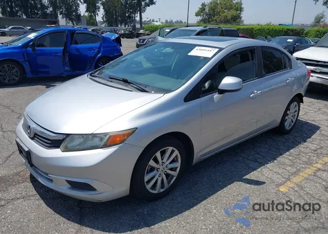 2012 Honda Civic Ex-L из США, поврежденный, VIN 19XFB2F93CE324707